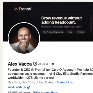 Alex Vacca — LinkedIn profile, 69,055 followers