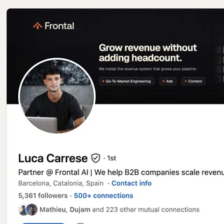 Luca Carrese — LinkedIn profile, 5,361 followers