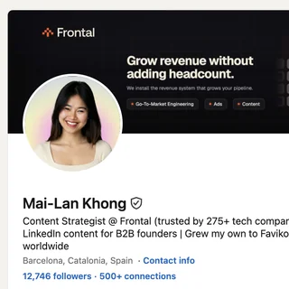 Mai-Lan Khong — LinkedIn profile, 12,746 followers